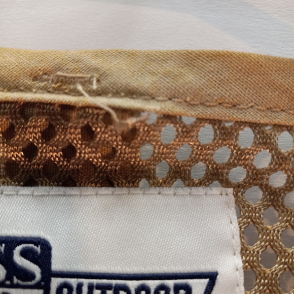 Bass Outdoor America Mesh Ammo Tactical Hunting Hiking Beige L/XL Fishing Vest - Picture 5 of 16